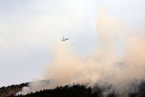 KASTAMONU (AA) – Kastamonu'nun İhsangazi ilçesinde çıkan orman yangınını söndürme
