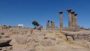 ÇANAKKALE (AA) – Çanakkale'nin Ayvacık ilçesi Behram köyünde çıkan yangından