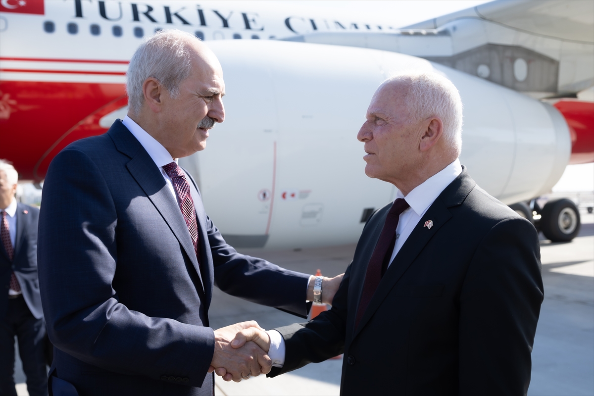 TBMM Başkanı Kurtulmuş, KKTC'ye geldi