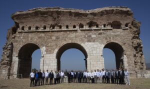 AYDIN (AA) – Aydın'ın Efeler ilçesindeki Tralleis Antik Kenti'nde kazı