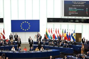 BRÜKSEL (AA) – Ursula von der Leyen, Avrupa Parlamentosu'nda (AP)