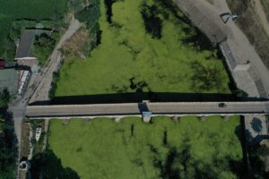 EDİRNE (AA) – Tunca Nehri'nin yüzeyindeki yosun ve su mercimeklerinin