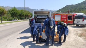 AMASYA (AA) – Amasya’da bir inşaatın havalandırma boşluğunda erkek cesedi