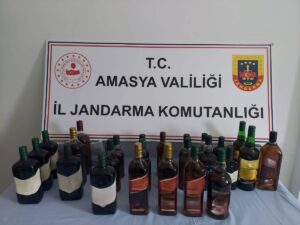 AMASYA (AA) – Amasya'da yabancı plakalı bir tırın kupa bölümünde