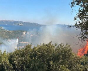 BALIKESİR (AA) – Balıkesir'in Erdek ilçesinde çıkan orman yangınını kontrol