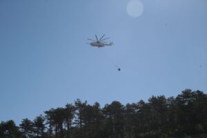 BOLU (AA) – Bolu'nun Göynük ilçesinde ormanlık alanda çıkan yangını