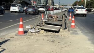 İSTANBUL (AA) – Avcılar ve Küçükçekmece arasındaki metrobüs hattında yapılan