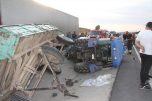 KONYA (AA) – Konya'nın Beyşehir ilçesinde otomobille çarpışan traktörün sürücüsü