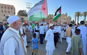 TRABLUS (AA) – Libya'nın başkenti Trablus'taki Şehitler Meydanı'nda Hamas Siyasi