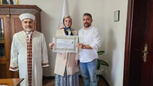 ESKİŞEHİR (AA) – Alman vatandaşı Aleina Maria Leitner, Eskişehir Müftülüğünde