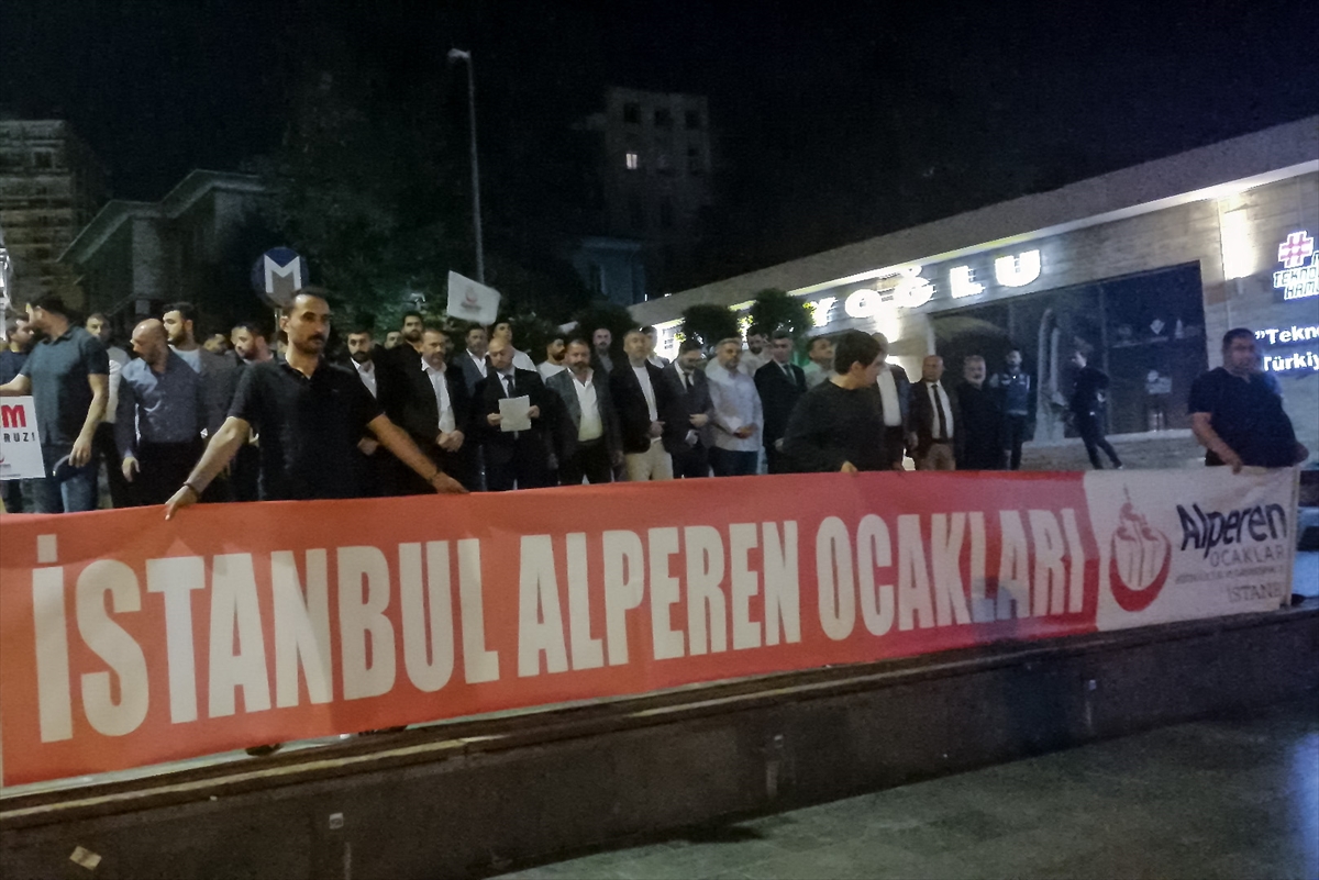 Alperen Ocakları İstanbul İl Başkanlığı, polis memuru Şeyda Yılmaz'ın şehit edilmesini protesto etti