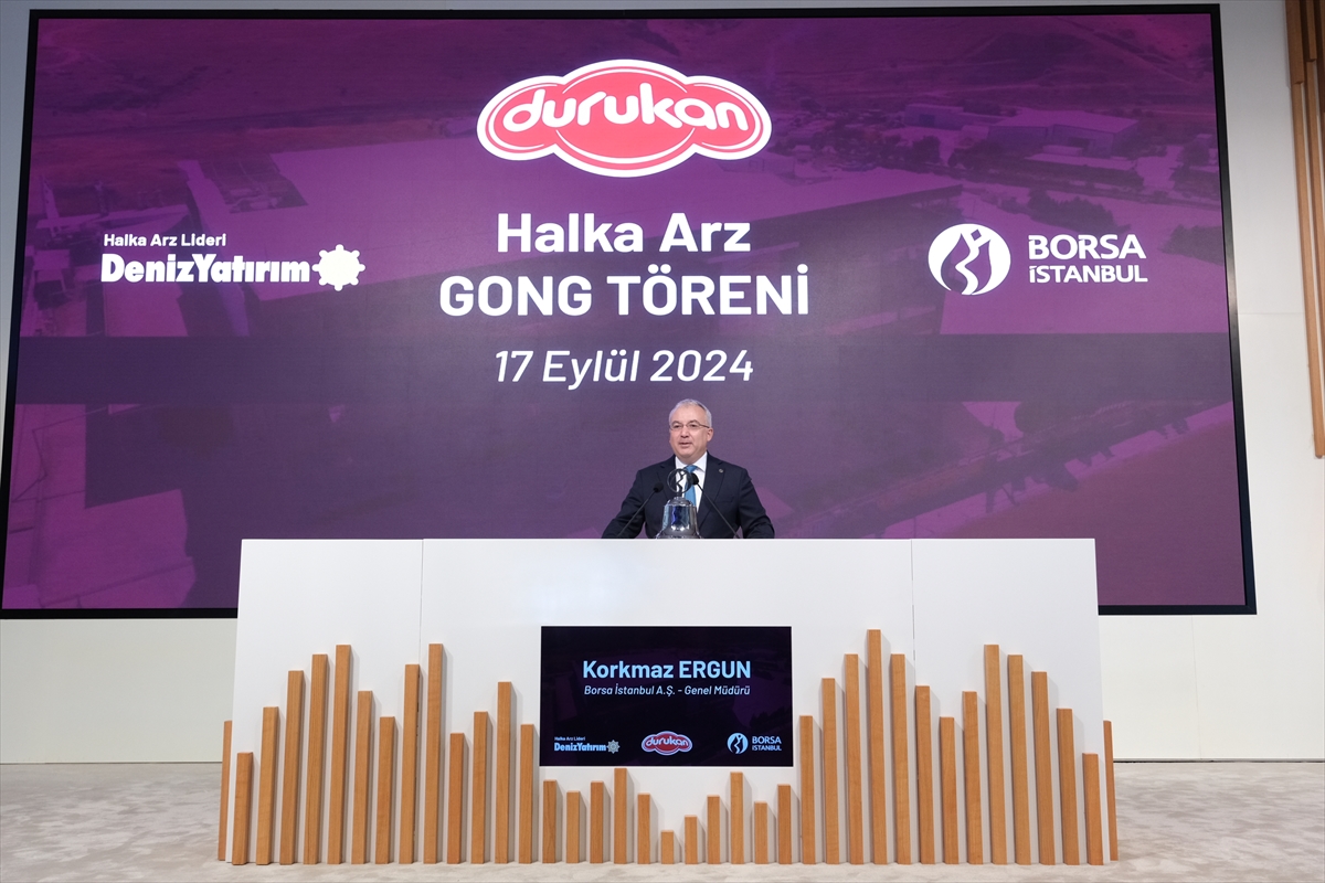 Borsa İstanbul'da gong Durukan Şekerleme için çaldı