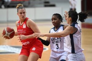 - Emlak Konut: 64 - Melikgazi Kayseri Basketbol: 61