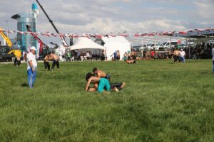 EDİRNE (AA) – Edirne'nin İpsala ilçesinde düzenlenen Kel Aliço Pehlivan