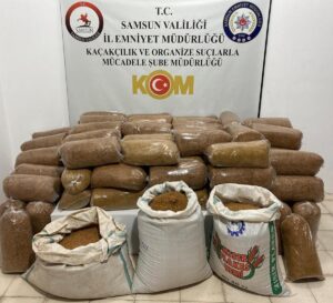 SAMSUN (AA) – Samsun'un merkez İlkadım ilçesinde 435 kilogram kaçak