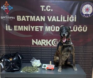 BATMAN (AA) – Batman'da yolcu otobüsünün bagajında 247 gram sentetik