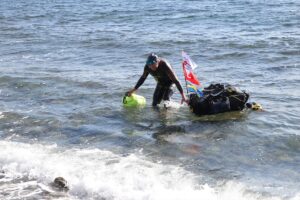 TEKİRDAĞ (AA) – Türkiye'den İspanya'ya yüzme hedefiyle İstanbul'dan kulaç atmaya