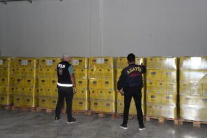 MERSİN (AA) – Mersin'e, farklı illerdeki depolara götürülmesi gereken ürün