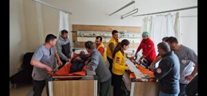 SAMSUN (AA) – Samsun'da, Bafra Devlet Hastanesi'nde deprem tatbikatı gerçekleştirildi.