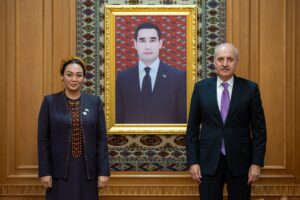 AŞKABAT (AA) – TBMM Başkanı Numan Kurtulmuş, Türkmenistan Meclisi’ni ziyaret