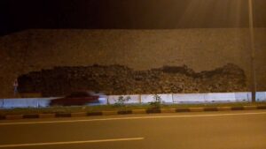 ZONGULDAK (AA) – Zonguldak-Alaplı kara yolunda istinat duvarının bir bölümünün