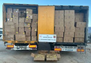 ADANA (AA) – Adana'da 23 ton kaçak tütünün ele geçirildiği