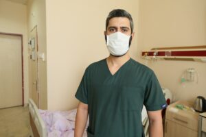 KARS (AA) – CÜNEYT ÇELİK – Kars'ta öksürükle ağzından kan