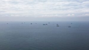 SAKARYA (AA) – Sakarya'nın Karasu ilçesi kıyısında yaşanan sığlaşma sebebiyle