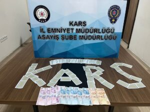 KARS (AA) – Kars'ta düzenlenen kumar operasyonunda suçüstü yakalanan 10