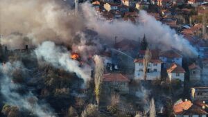 KÜTAHYA (AA) – Kütahya'nın Tavşanlı ilçesinde bir köyde çıkan ve