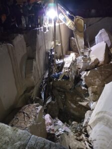 BALIKESİR (AA) – Balıkesir'e bağlı Marmara Adası'ndaki mermer ocağında meydana