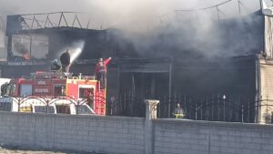 NİĞDE (AA) – Niğde'de oto sanayi sitesindeki bir tamirhanede çıkan