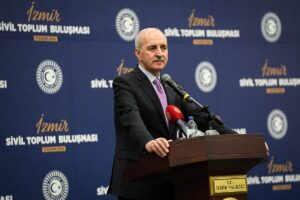 İZMİR (AA) – TBMM Başkanı Numan Kurtulmuş, coğrafyanın terör örgütleriyle