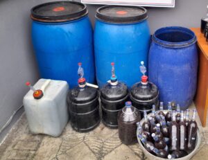 TEKİRDAĞ (AA) – Tekirdağ'da bir evde 386 litre sahte içki