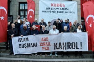 TRABZON (AA) – Trabzon'da, Özgür Aksa Platformunca Filistin'e destek yürüyüşü