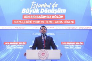 - "(İstanbul) Evi dönüşüme giren vatandaşlarımıza verdiğimiz aylık kira desteği