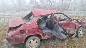 ÇORUM (AA) – Çorum'un Alaca ilçesinde otomobilin devrilmesi sonucu biri