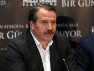 İSTANBUL (AA) – Milli İrade Platformu üyeleri, Filistin'deki katliama "dur"