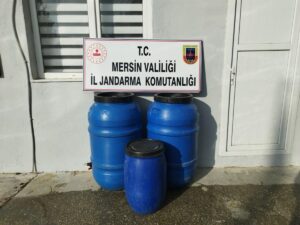 MERSİN (AA) – Mersin'in Mut ilçesinde 540 litre sahte içki