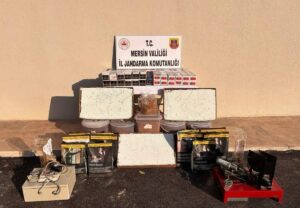 MERSİN (AA) – Mersin'de gümrük kaçağı 209 kilogram tütün ve