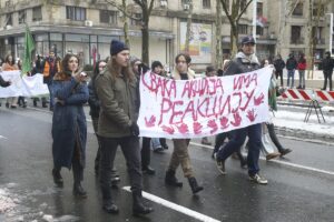 BELGRAD (AA) – Sırbistan'da hukuk fakültesi öğrencileri, ülkenin kuzeyindeki Novi