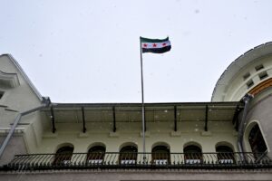 MOSKOVA (AA) – Suriye'nin Moskova Büyükelçiliğinde, çöken Baas rejimine ait