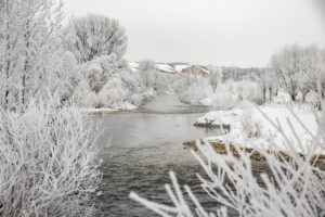 TUNCELİ (AA) – Tunceli'nin Ovacık ilçesinde soğuk hava nedeniyle dağlar