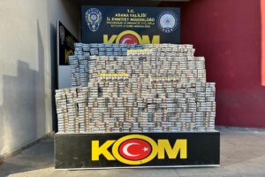 ADANA (AA) – Adana'da bir tırda 5 bin 50 paket