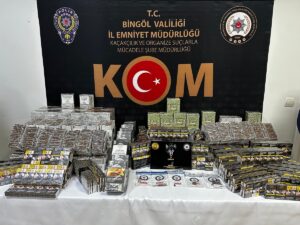 BİNGÖL (AA) – Bingöl'de düzenlenen uyuşturucu ve kaçakçılık operasyonunda 7