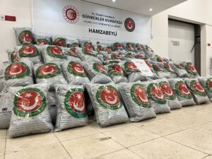 EDİRNE (AA) – Hamzabeyli Sınır Kapısı'nda bir tırda 870 kilogram