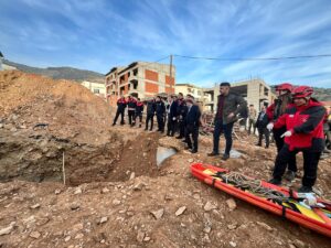 İZMİR (AA) – İzmir'in Bayındır ilçesindeki inşaat alanında meydana gelen