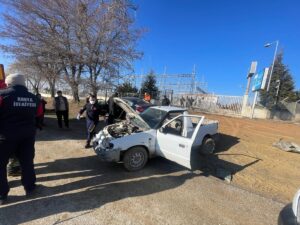 KONYA (AA) – Konya'nın Kulu ilçesinde otomobille kamyonetin çarpışması sonucu