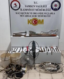 SAMSUN (AA) – Samsun'un İlkadım ilçesinde sit alanında izinsiz kazı