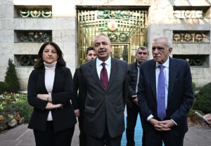 TBMM (AA) – TBMM Başkanı Numan Kurtulmuş, DEM Parti heyetini